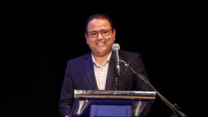 João Batista da Silva discursando em evento