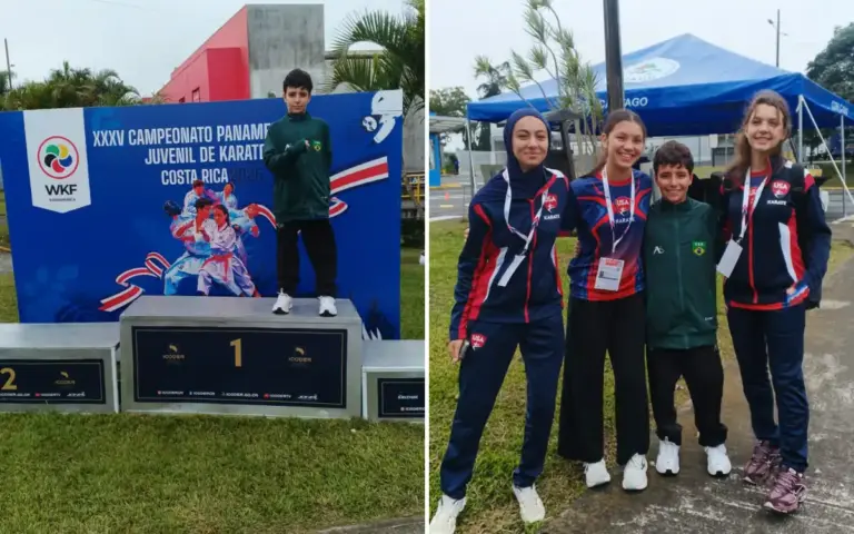 Pietro Lopes Tressino, atleta de Extrema, disputa o Campeonato Pan-Americano de Karatê na Costa Rica